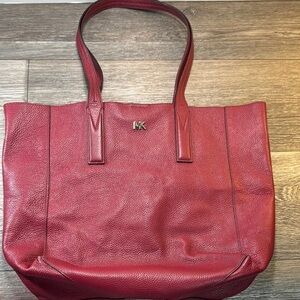 Michael Kors Burgundy Leather Tote